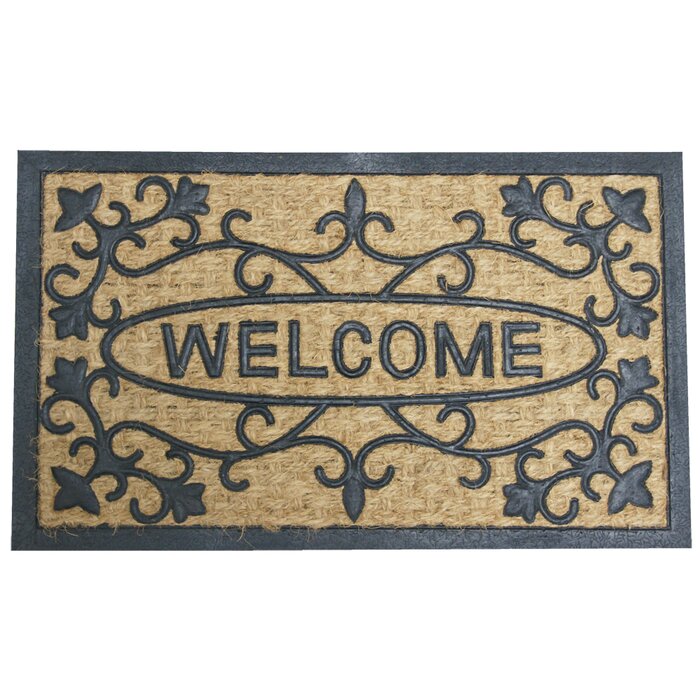 Welcome To Our House 30 In X 18 In Non Slip Outdoor Door Mat