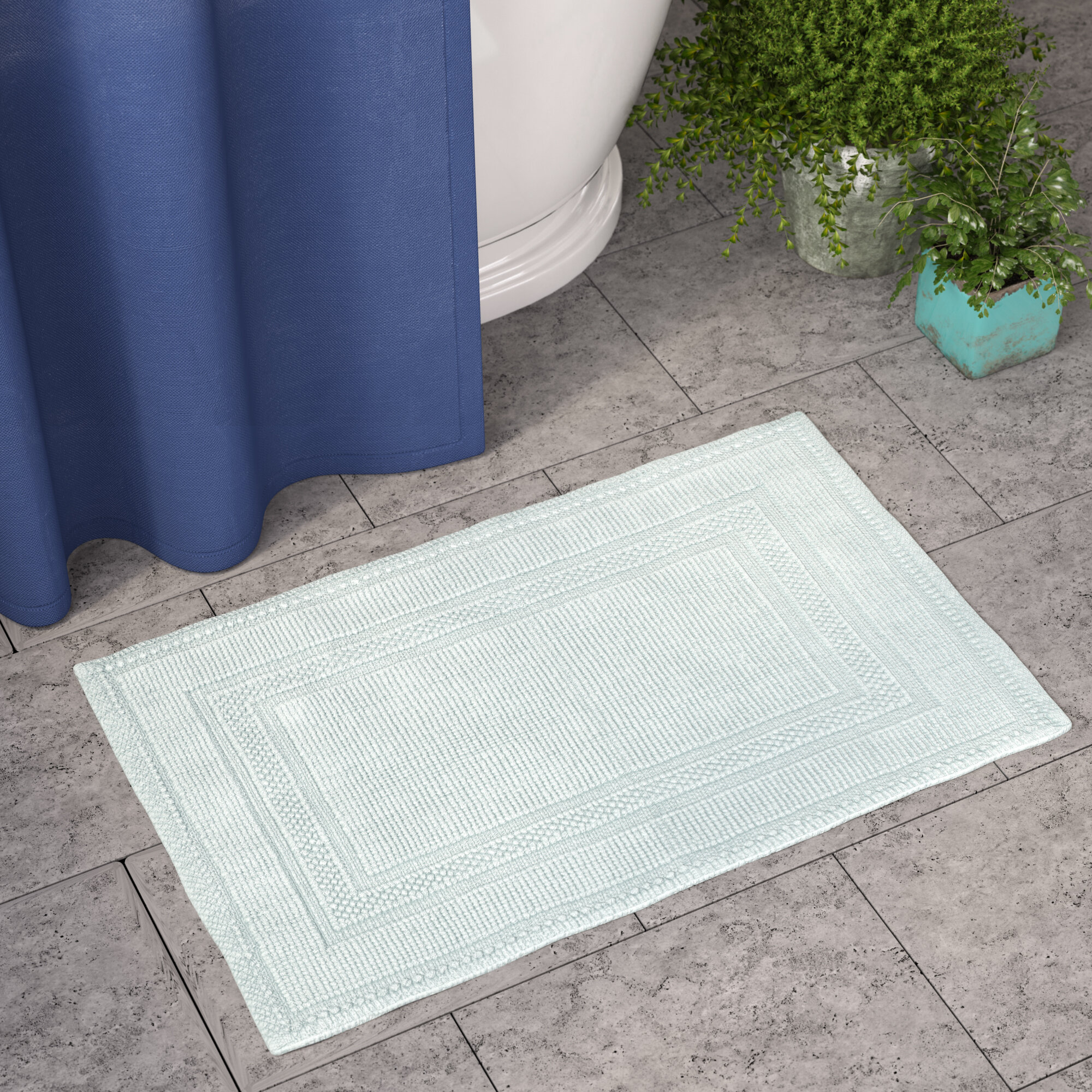 Teal Bathroom Set Bath Rugs Mats You Ll Love In 2020 Wayfair