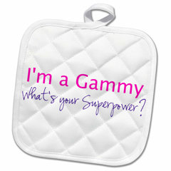 3D Rose Trust Me Im Hot-Funny Self-Love Text-Fun Humorous Pot Holder 8 x 8