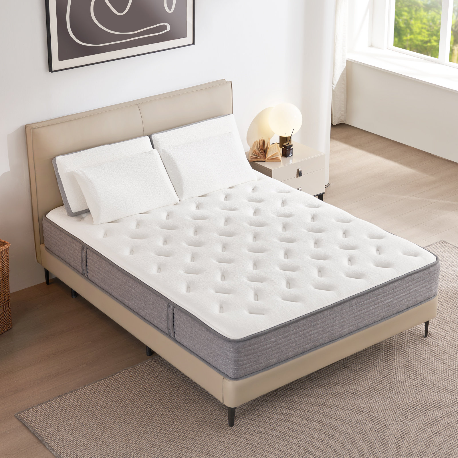 Alwyn Home Azhar 10" Firm Hybrid Mattress Wayfair