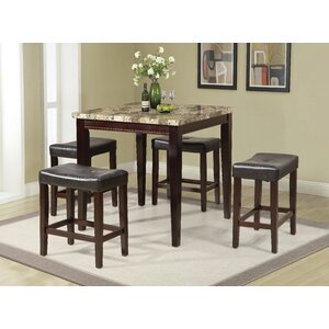 Arline 5 Piece Pub Table Set