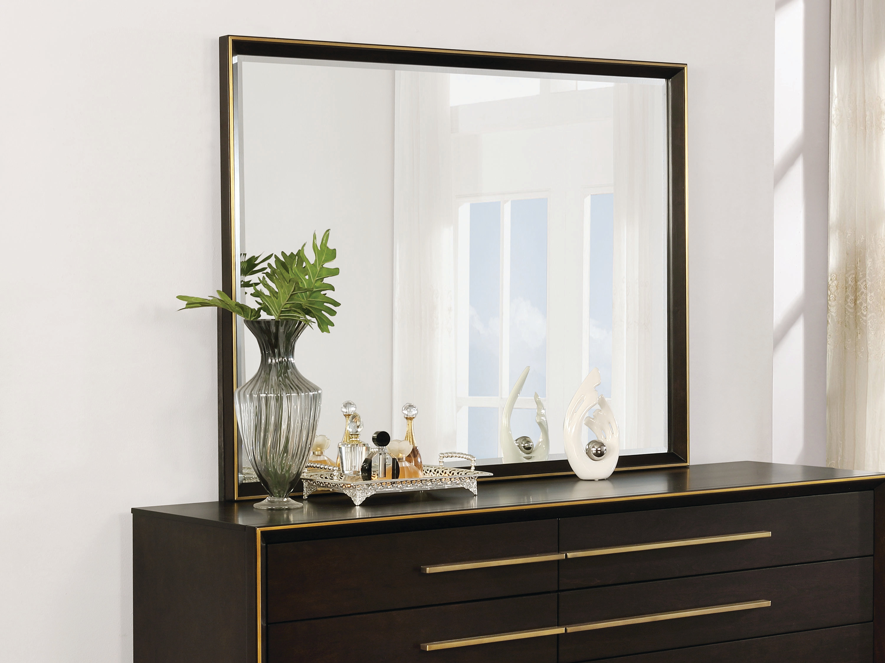 Everly Quinn Anketell Beveled Dresser Mirror Wayfair
