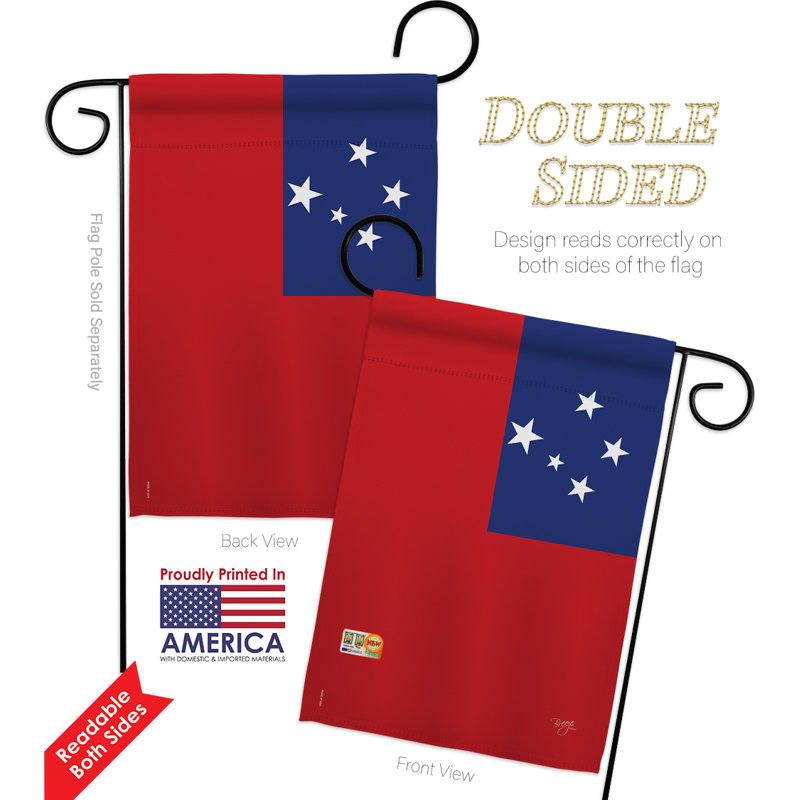 Breeze Decor Samoa 2 Sided Polyester 18 5 X 13 In Flag Set Wayfair