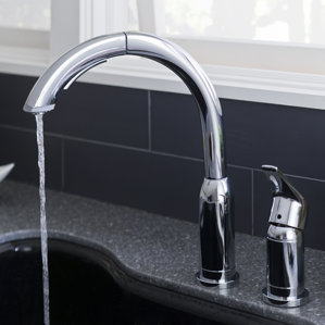 American Standard Arch Single Handle Kitchen Faucet with Pull Out Spray