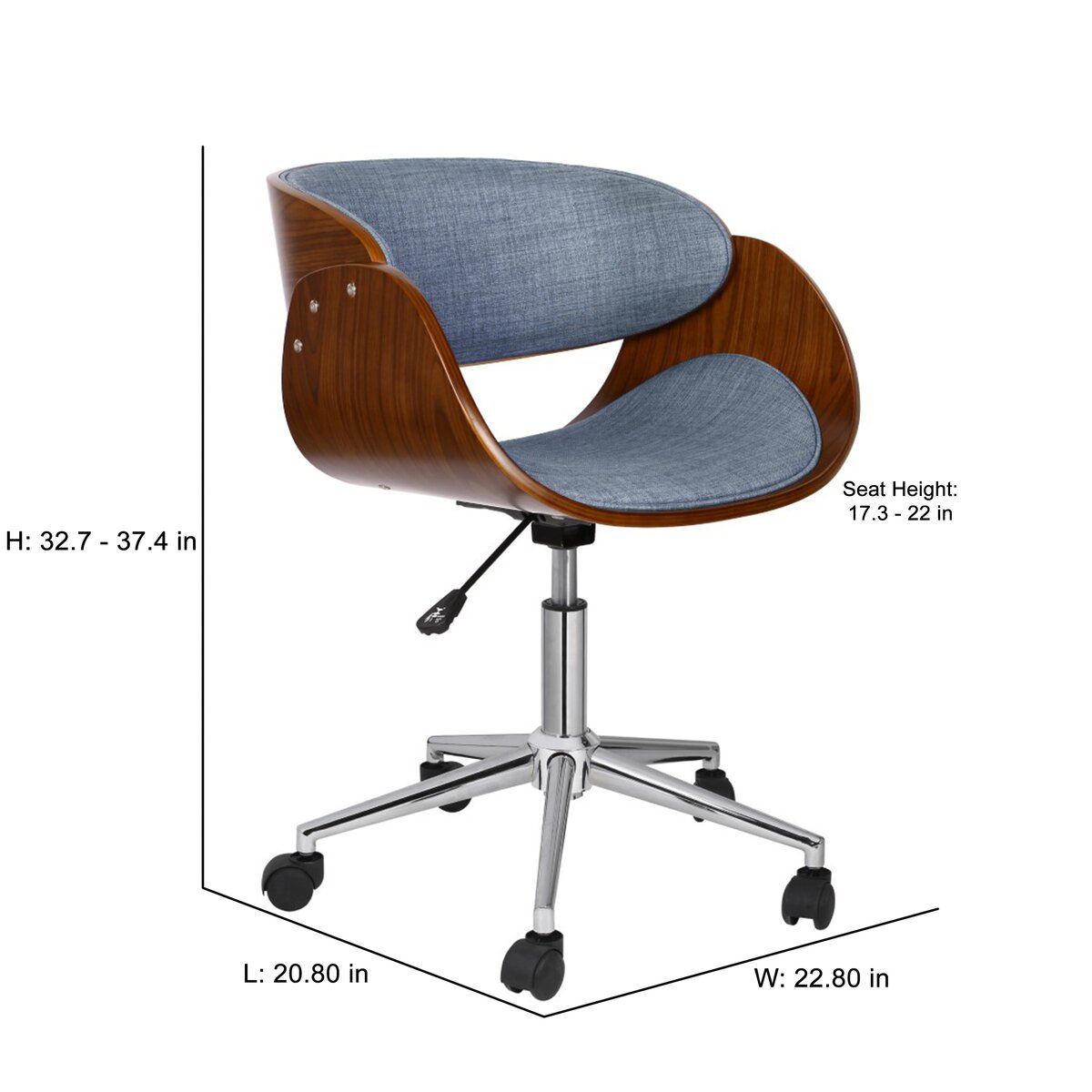 Blue Elephant Kellen Desk Chair & Reviews | Wayfair.co.uk