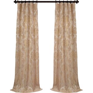 Ballsallagh Faux Silk Jacquard Single Curtain Panel