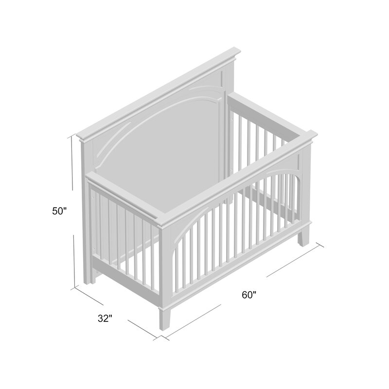 Three Posts Baby Kids North Andover 4 In 1 Convertible Crib