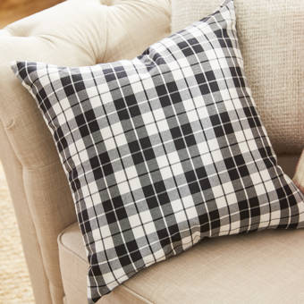 Gracie Oaks Goodfellow Plaid Throw Pillow Wayfair
