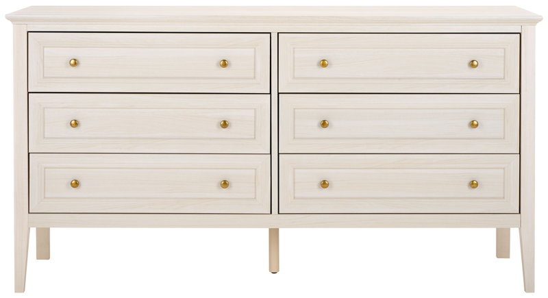 Cardae 6 - Drawer Dresser Color: Bleached White