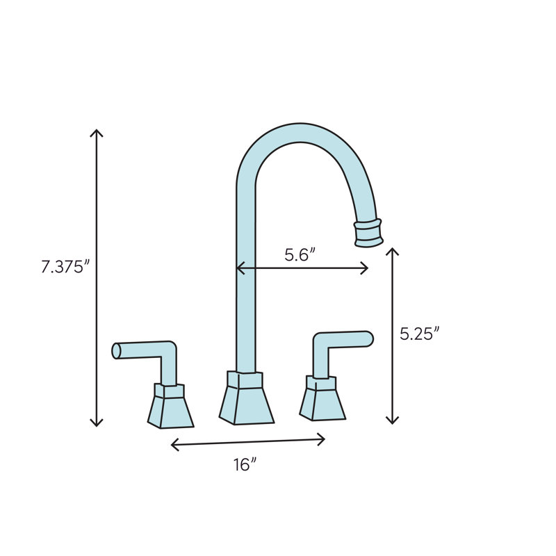 T6305bn Moen Vestige Widespread High Arc Bathroom Faucet With