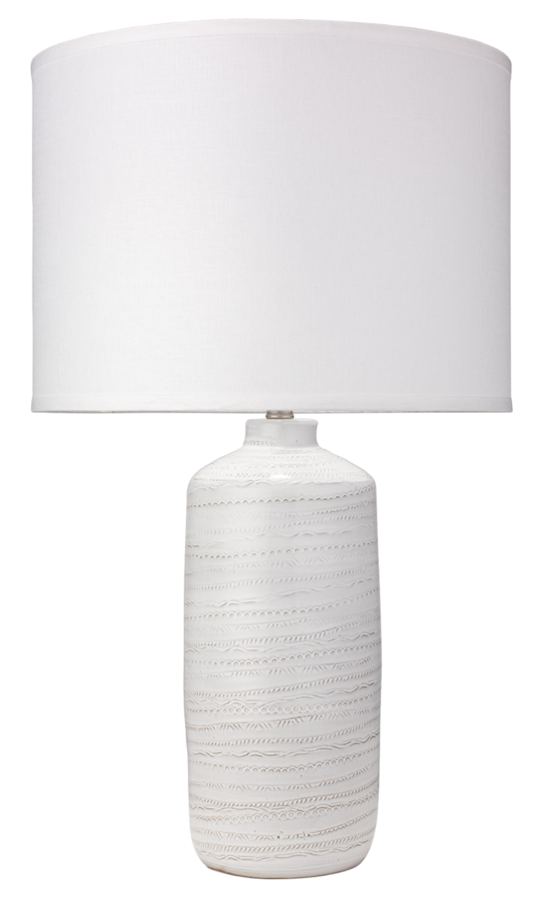 textured white lamp