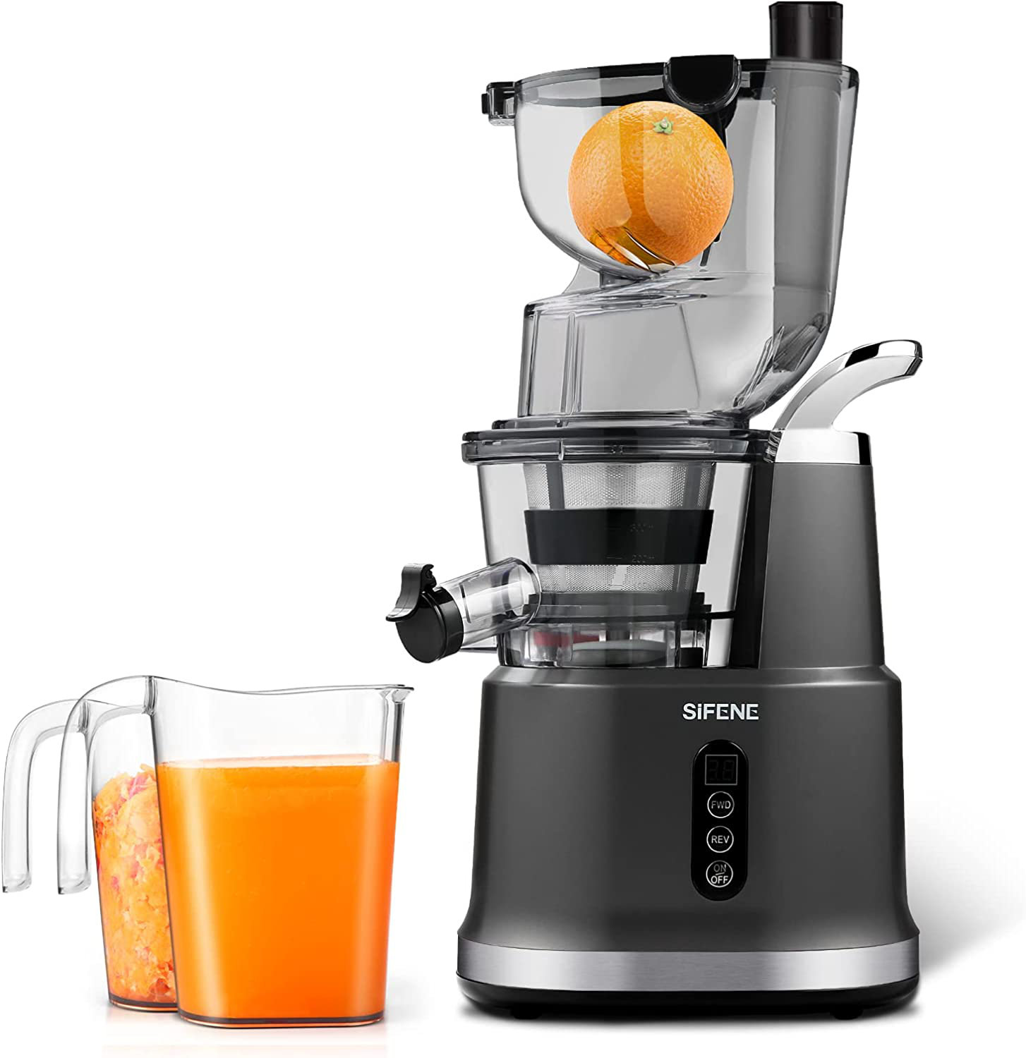 Sifene Vertical Cold Press Juicer, Slow Masticating Juicer Machine