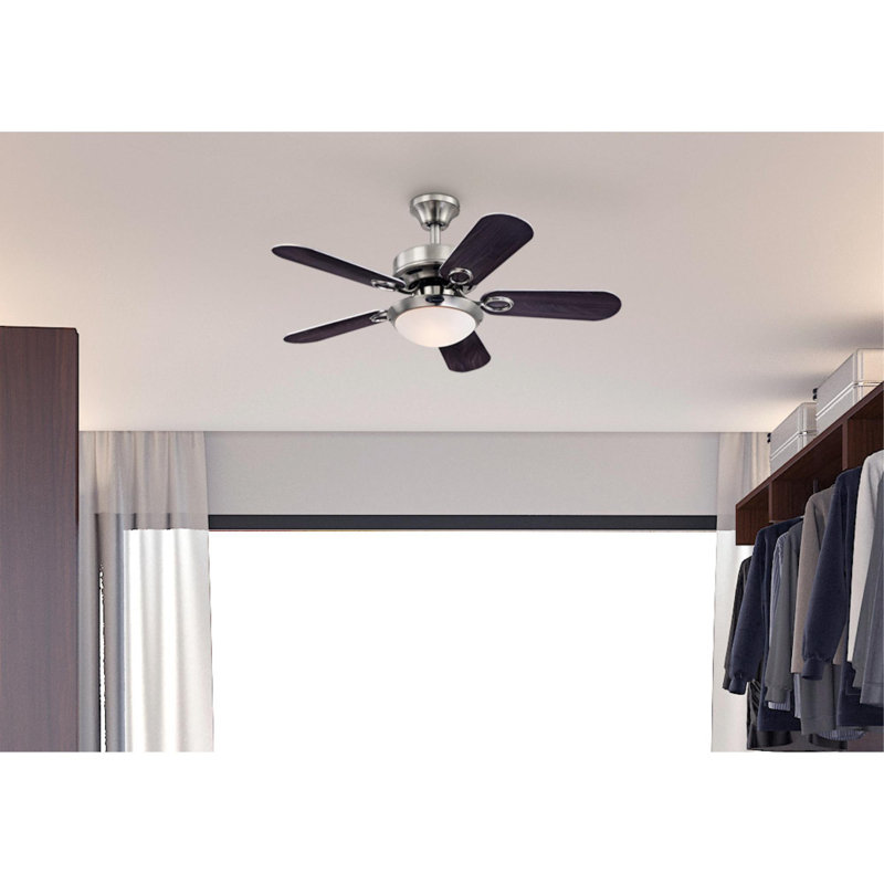 Westinghouse Lighting 36 Cassidy 5 Blade Led Standard Ceiling Fan With Pull Chain And Light Kit Included Reviews Wayfair