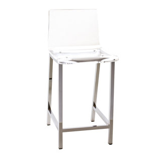 Modern Contemporary Clear Lucite Bar Stools Allmodern Quickview
