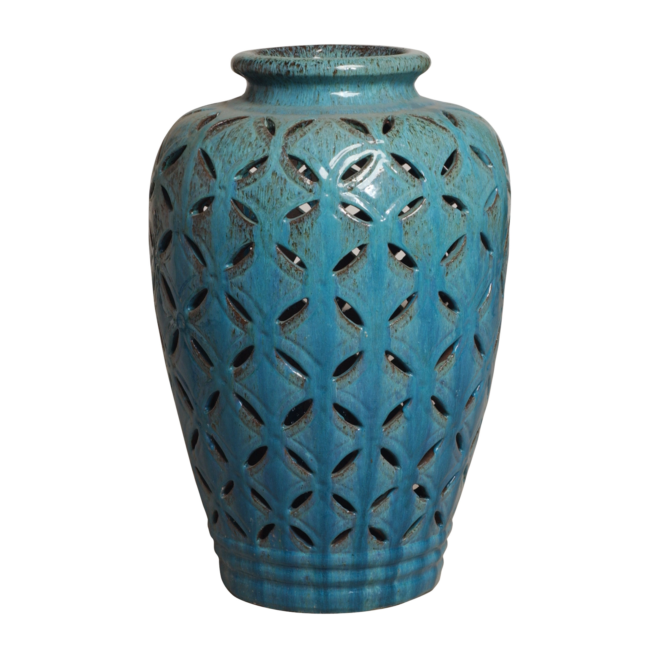 Rosecliff Heights Lococo Lattice Floor Vase Wayfair