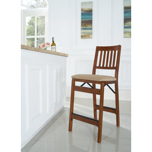 Emington Folding Barstools (Set of 2) by Red Barrel Studio