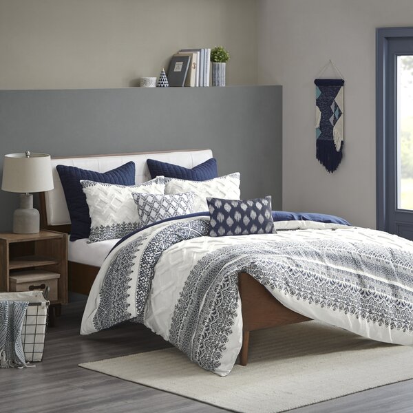 Dakota Fields Fonwhary Cotton Printed Reversible Comforter Set ...