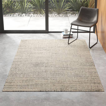 Caper Geometric Hand Tufted Wool Ivory Area Rug Reviews Allmodern