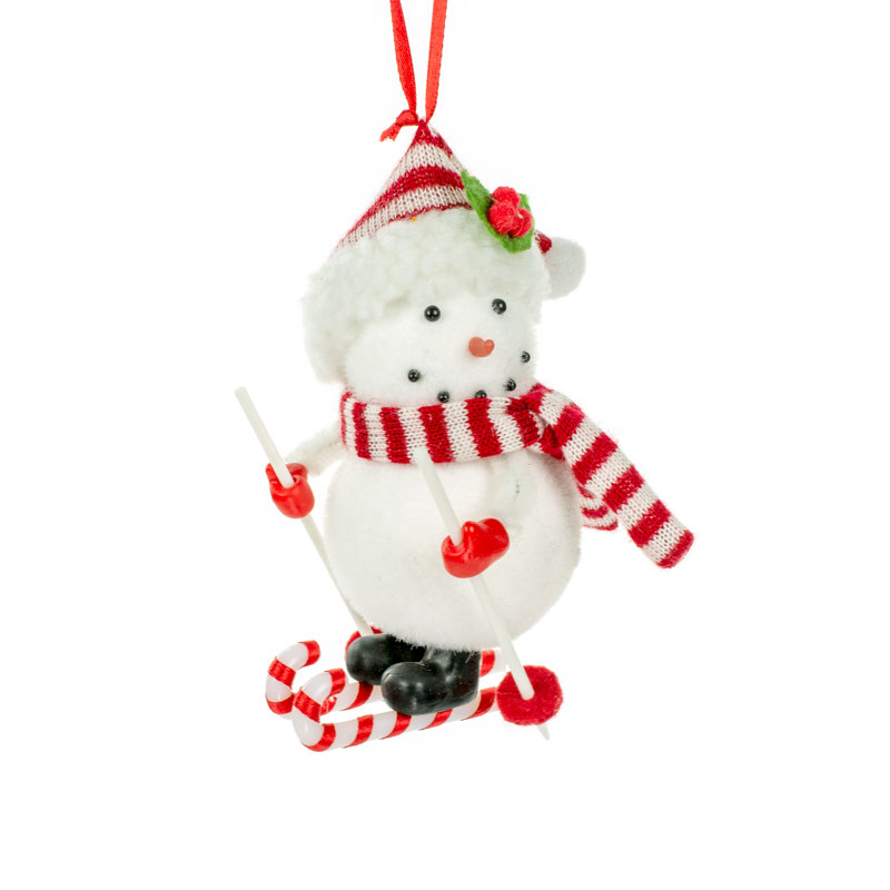 Jj S Holiday Gifts Ltd Skiing Snowman Hanging Figurine Ornament Wayfair