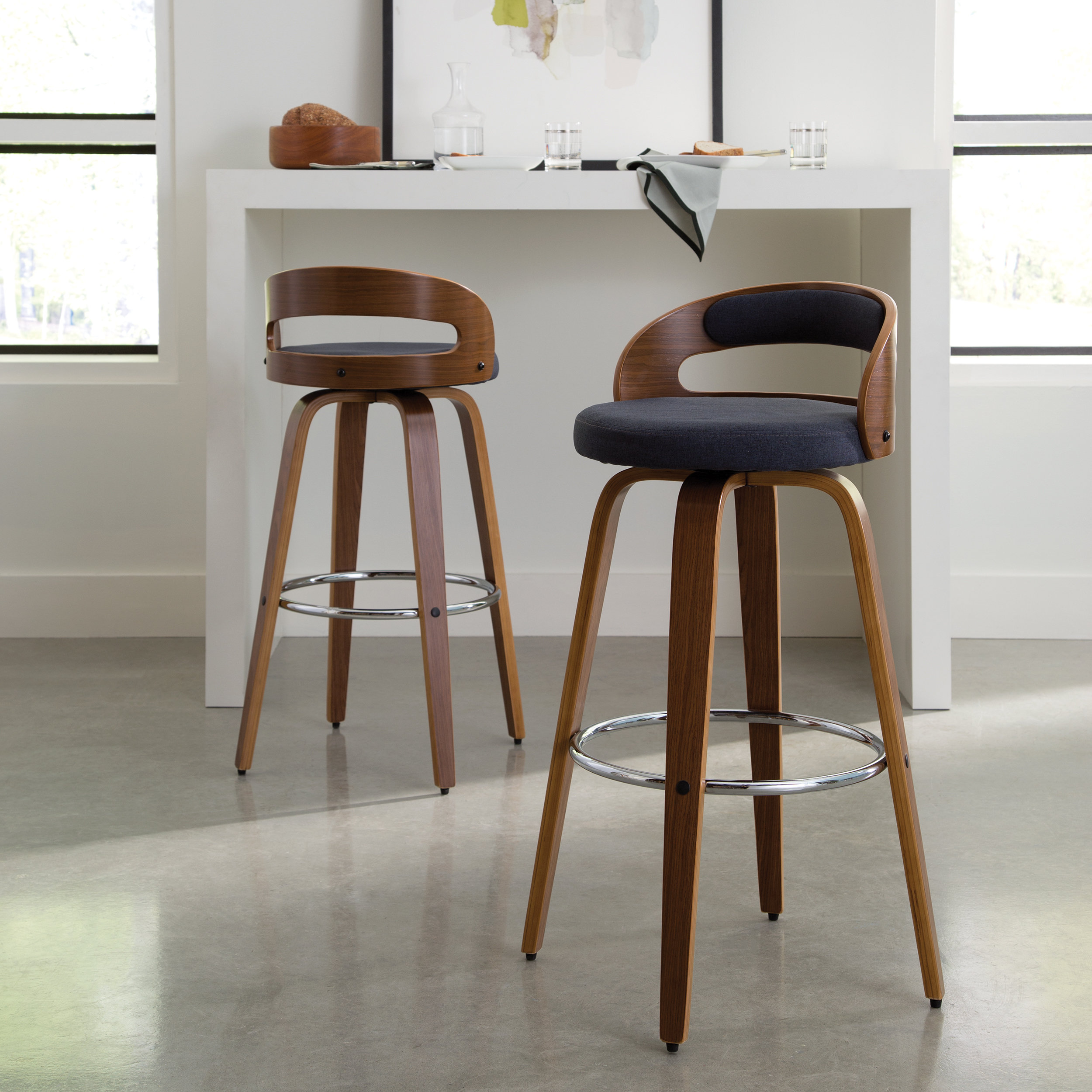 George Oliver Lachance Swivel 30 Bar Stool Reviews Wayfair George Oliver Lachance Swivel 30 Bar