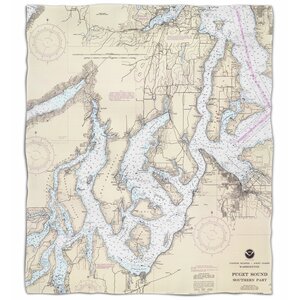 Ellisburg Puget Sound Southern, WA Fleece Blanket