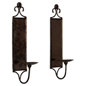 Elton Glass/Metal Sconce (Set of 2)