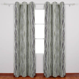 Ebern Designs Lacie Mae Extra Wide Blackout Thermal Grommet Panel Pair Wayfair