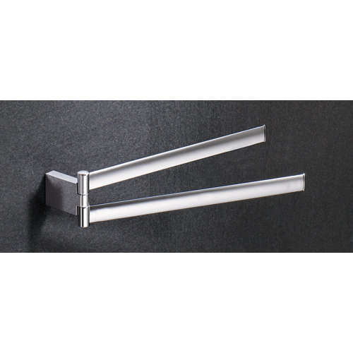 Venita 36.5cm Wall Mounted Double Towel Rail Belfry Bathroom