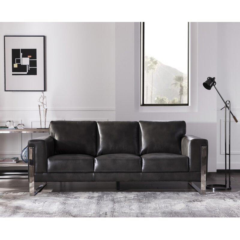 Stefan Leather Sofa | AllModern