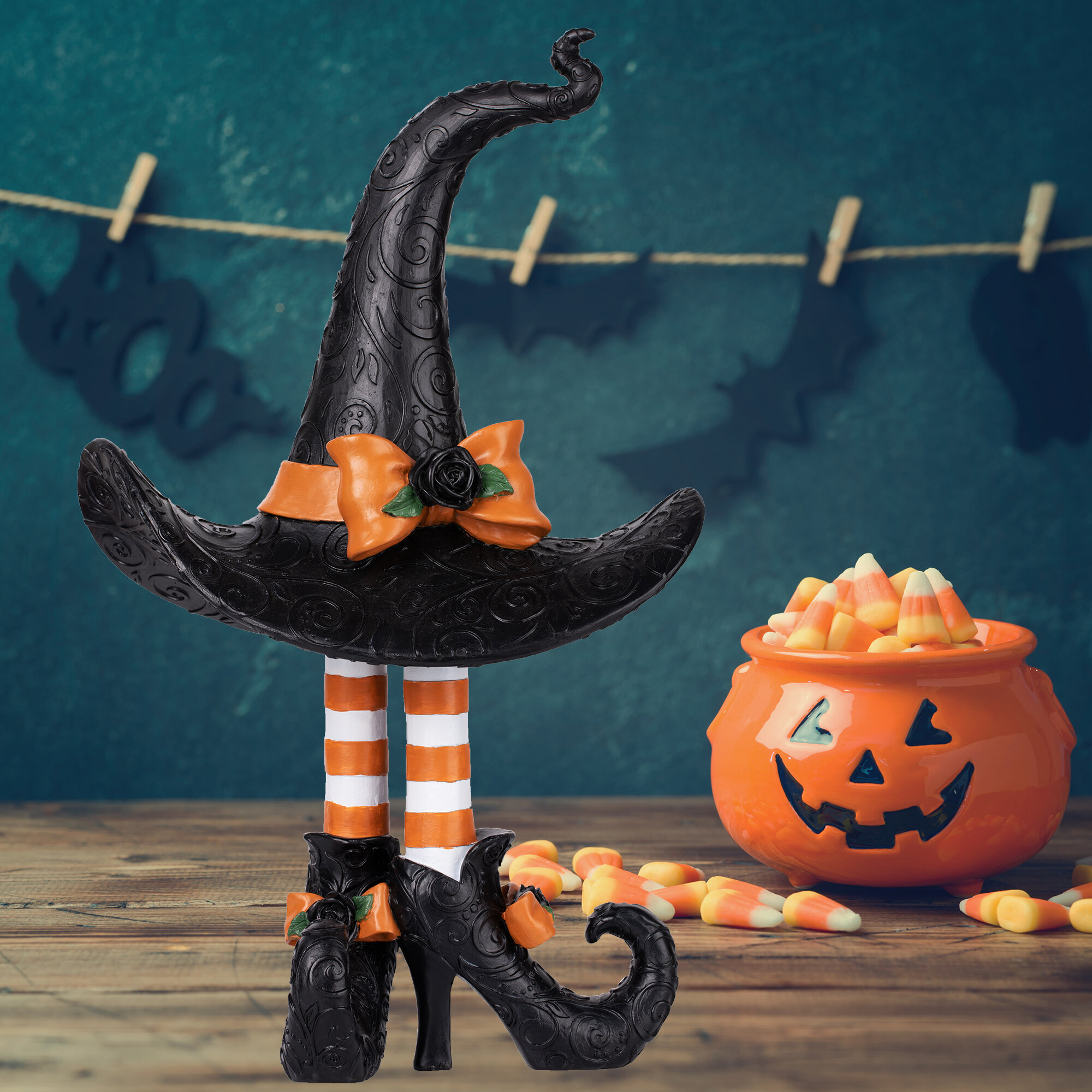 witch hat with legs