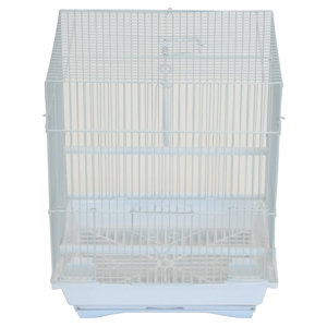 Flat Top Medium Parakeet Cage with Food Access Door