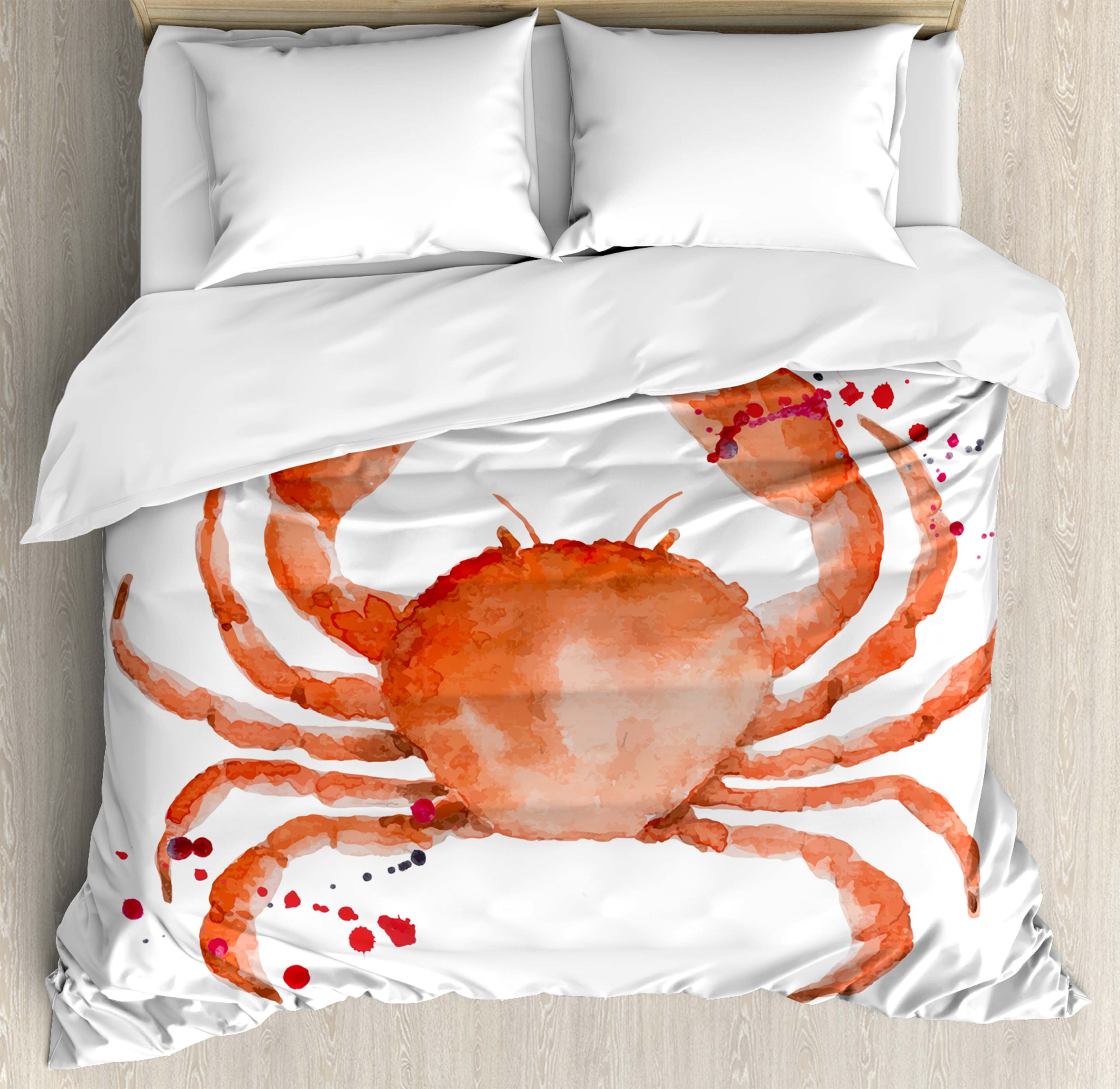 Ambesonne Crabs Decor Duvet Cover Set Wayfair