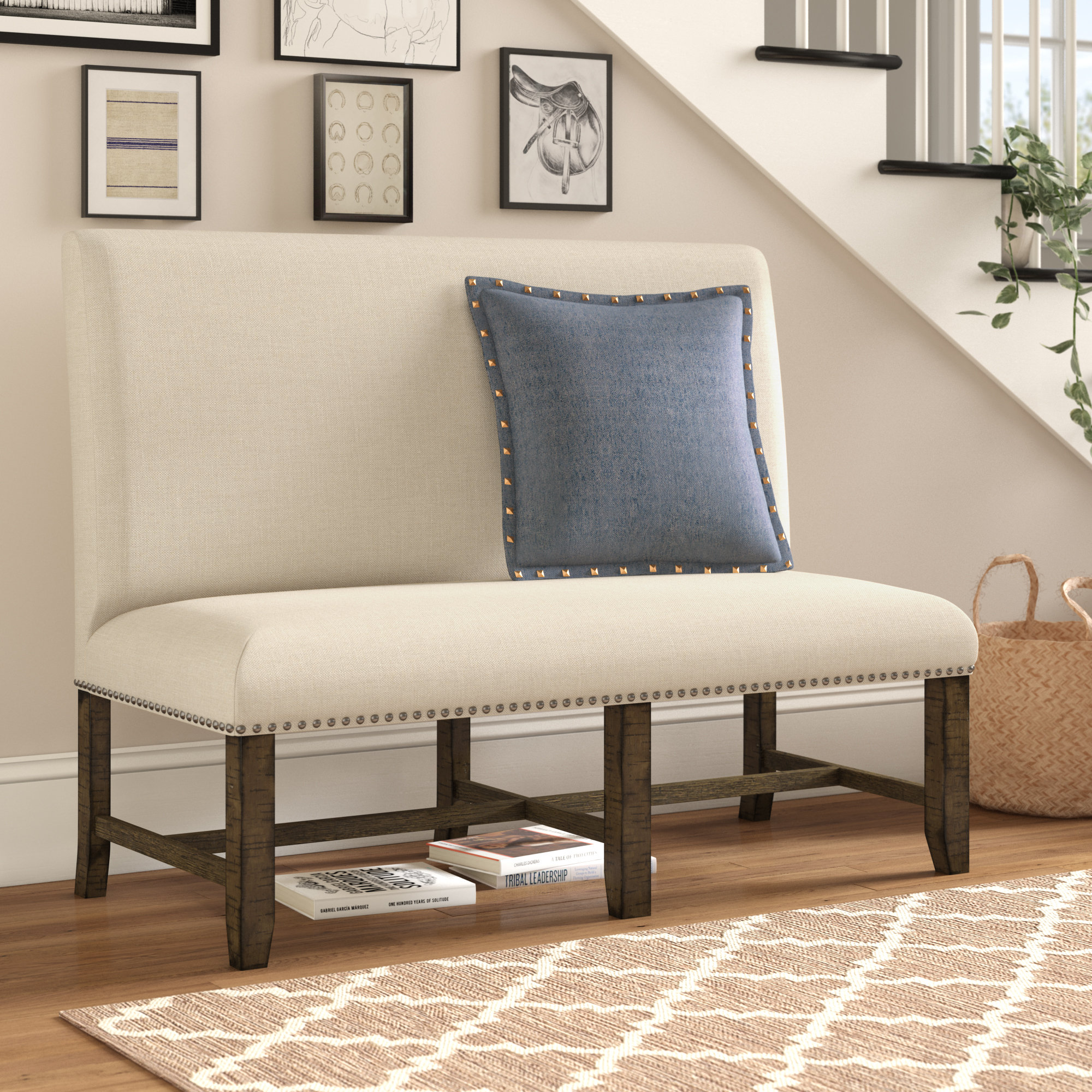 Three Posts Melstone Upholstered Bench Reviews Wayfair