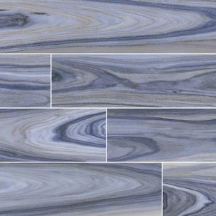 Modern Floor Tile Allmodern Dellano 8 X 48 Porcelain Wood Look Tile In Blue Gray