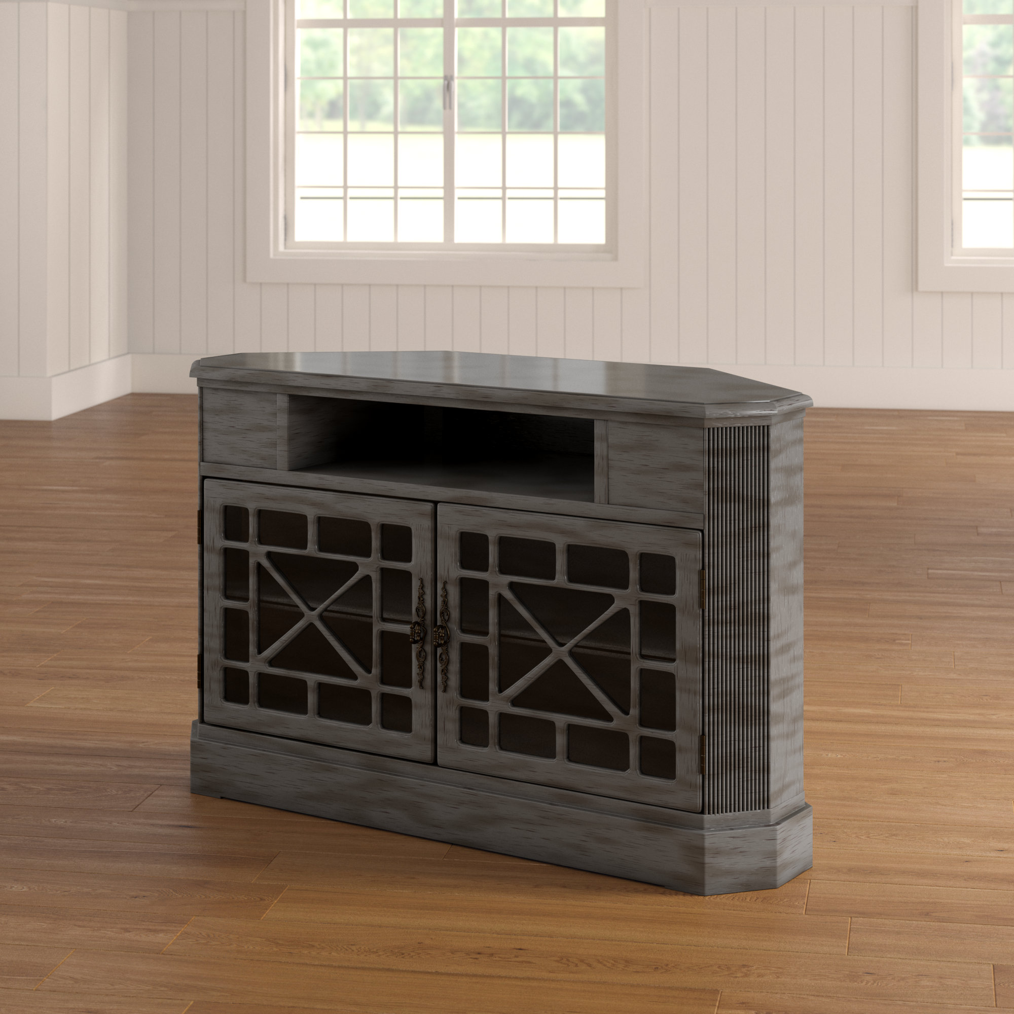 Rosecliff Heights Nabors Corner Tv Stand For Tvs Up To 55 Inches