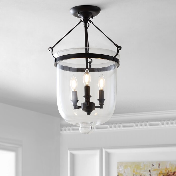 Cleary 3 Light Semi Flush Mount