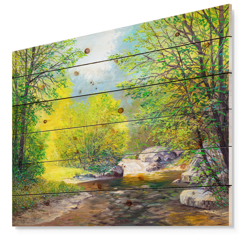 East Urban Home Summer Forest In Beautiful River Landscapes