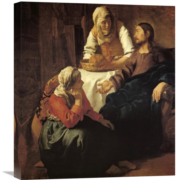 Global Gallery Christ In The House Of Mary And Martha By Johannes Vermeer Painting Print On Wrapped Canvas Wayfair