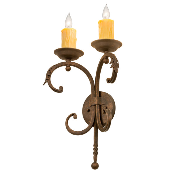 Fleur De Lis Living Griffing 2 Light Candle Wall Light Wayfair