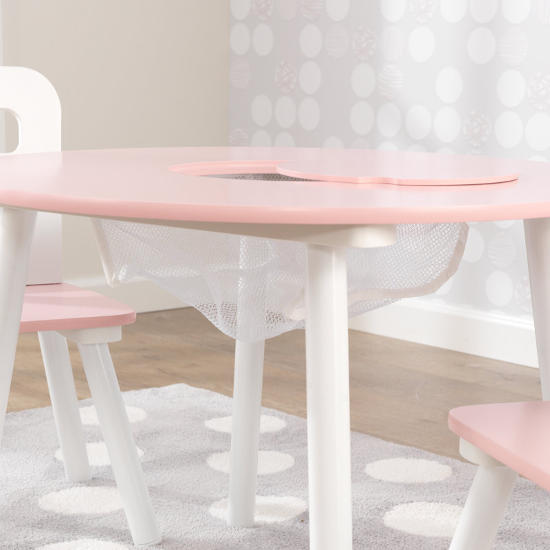 kids 3 piece round table and chair set