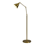 gold floor reading lamp