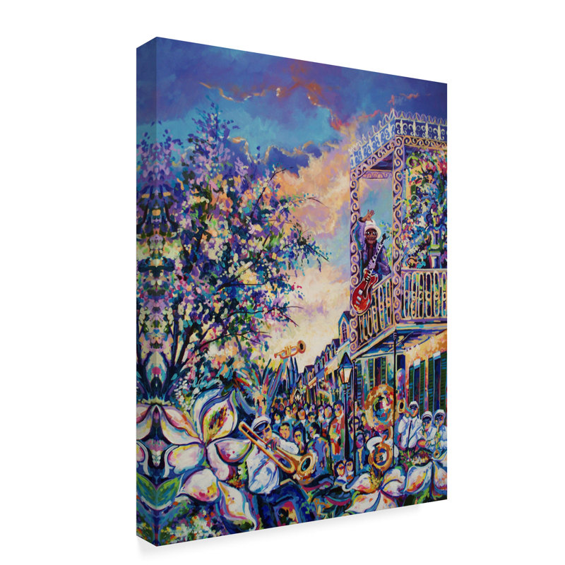 Trademark Art Mardi Gras Acrylic Painting Print On Wrapped