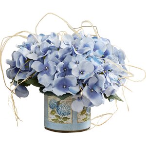 Hydrangea with Raffia Bouquet