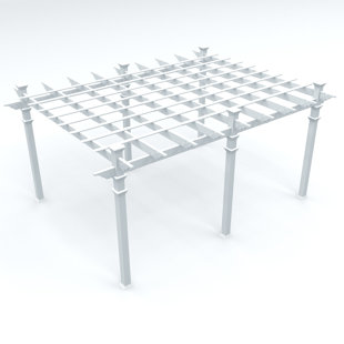 Go to store & view more images Barcelona 19 Ft. W x 14.5 Ft. D Vinyl Pergola by New England Arbors