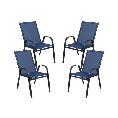 Artu Stackable Flex Comfort Sling Outdoor Patio Chairs by Flash Furniture