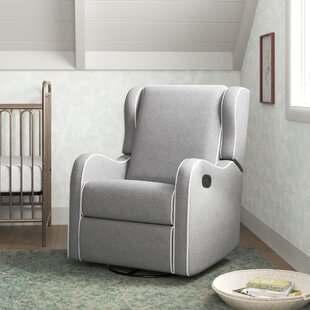 rowe upholstered manual swivel glider recliner