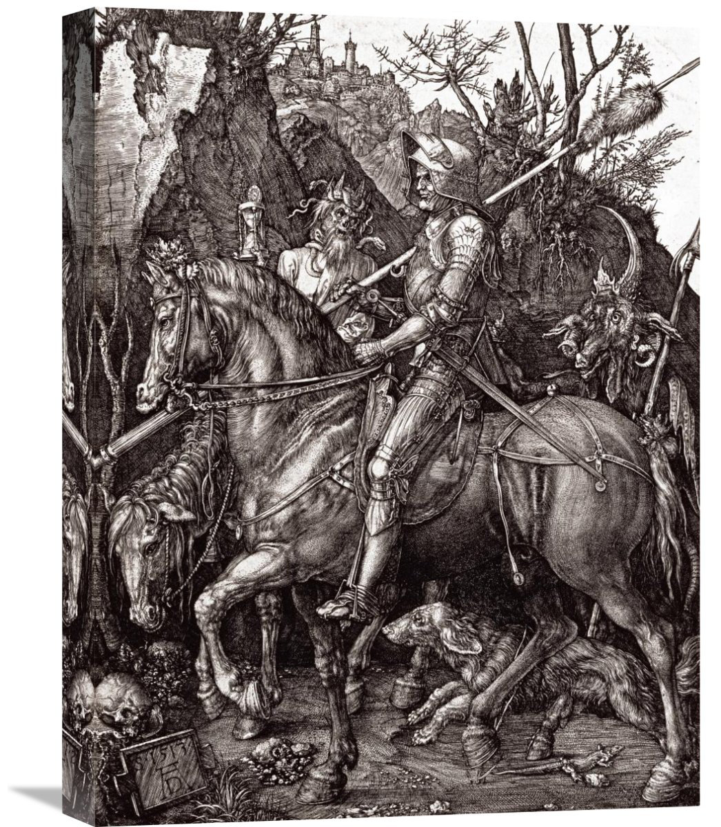 Global Gallery Knight Death And The Devil By Albrecht Durer Graphic Art On Wrapped Canvas Wayfair