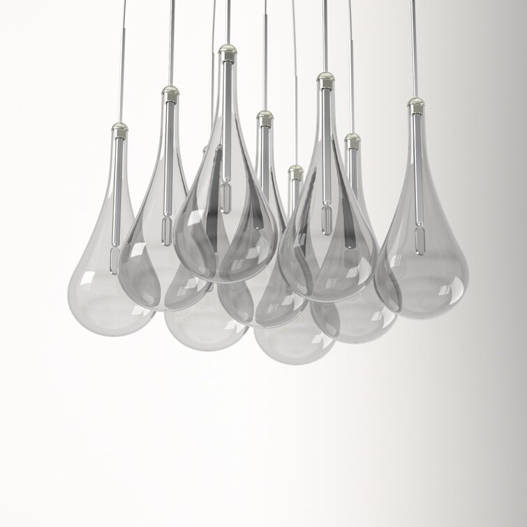 teardrop cluster pendant lights