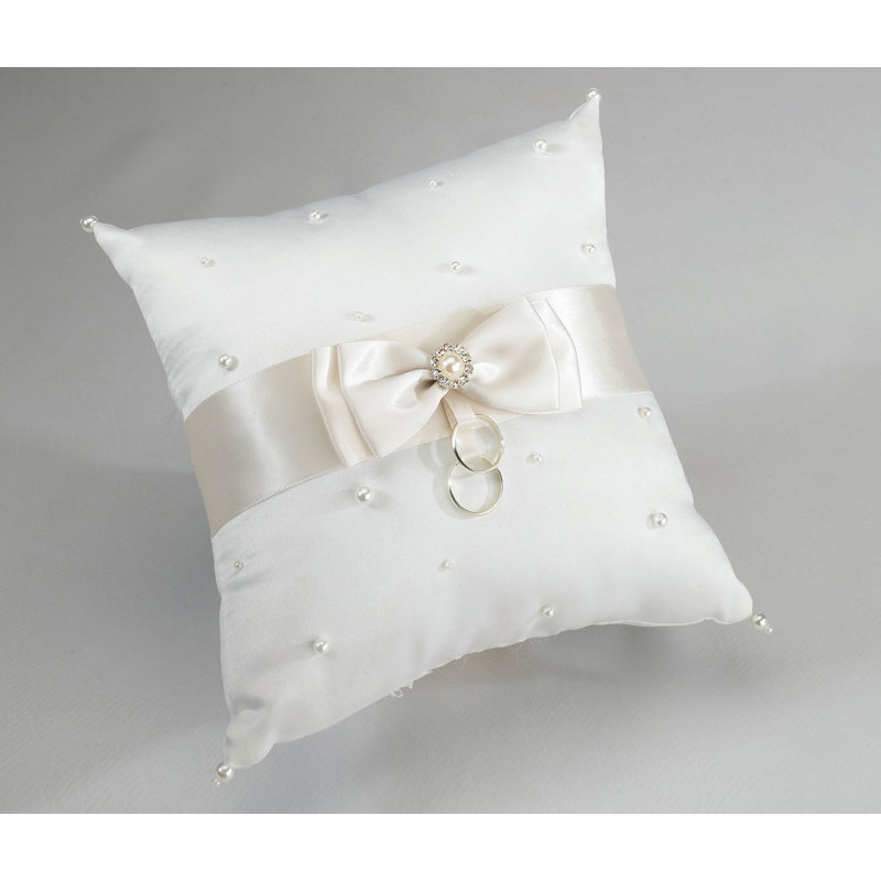 Le Prise Scattered Pearl Ring Bearer Pillow Reviews Wayfair