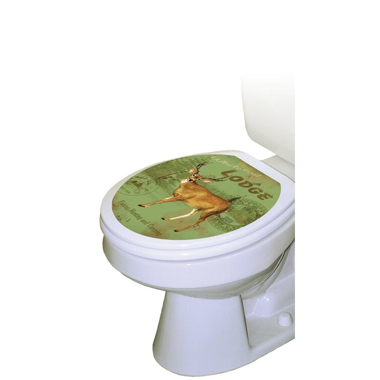 Round Toilet Tattoos TT-1059-R Deer Lodge 